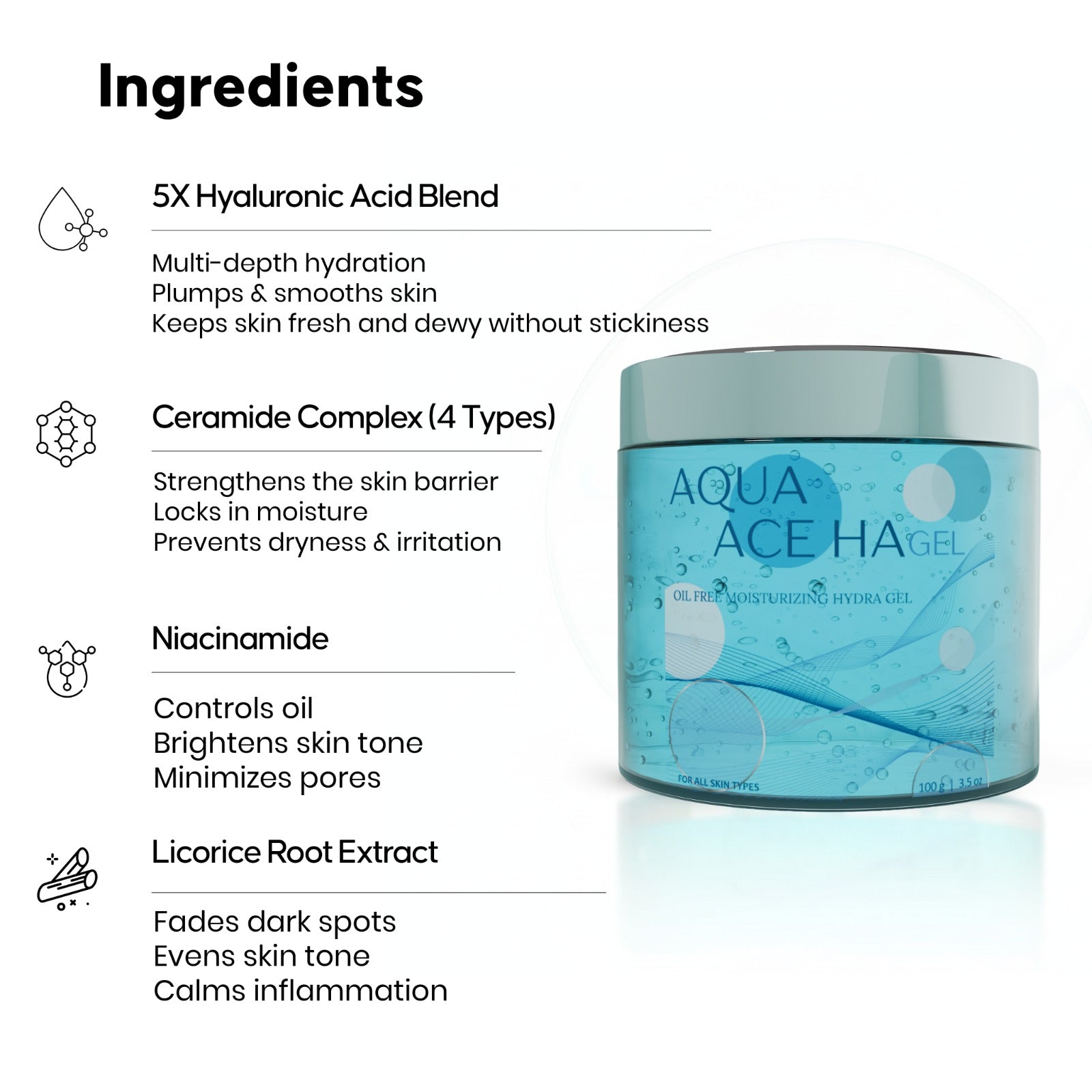 Aqua Ace Gel Based Face Moisturiser