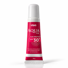 Aqua Lip moisturizer with Sun Protect SPF 30+ lip balm with UV protection, niacinamide complex, and moisturizing formula for dry, chapped, and pigmented lips.